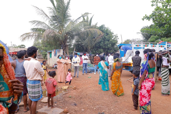 DISTRIBUTION AT THIRUVALLUR DISTRICT