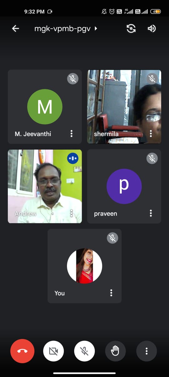 Inviting Professors for Silver Jubliee celebration through Gmeet - 18-01-2023 
