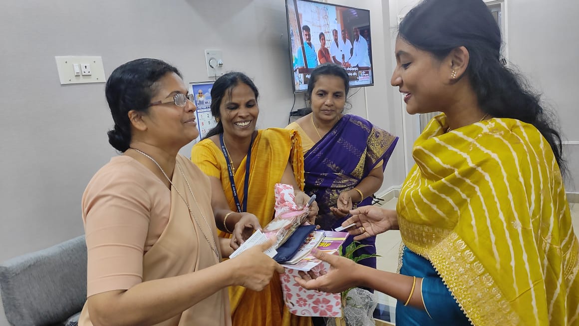 Meeting Mrs.Innocent Divya I.A.S ,inviting for silver jubliee on 09-01-2023