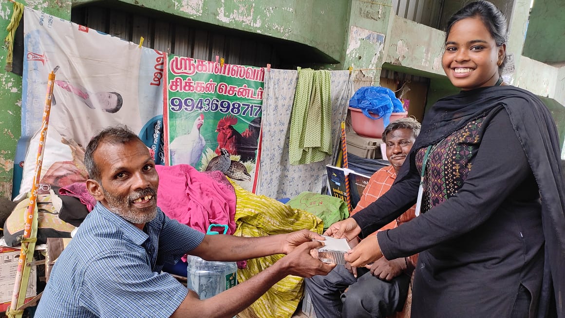 Food distribution-kodambakkam on 8th December