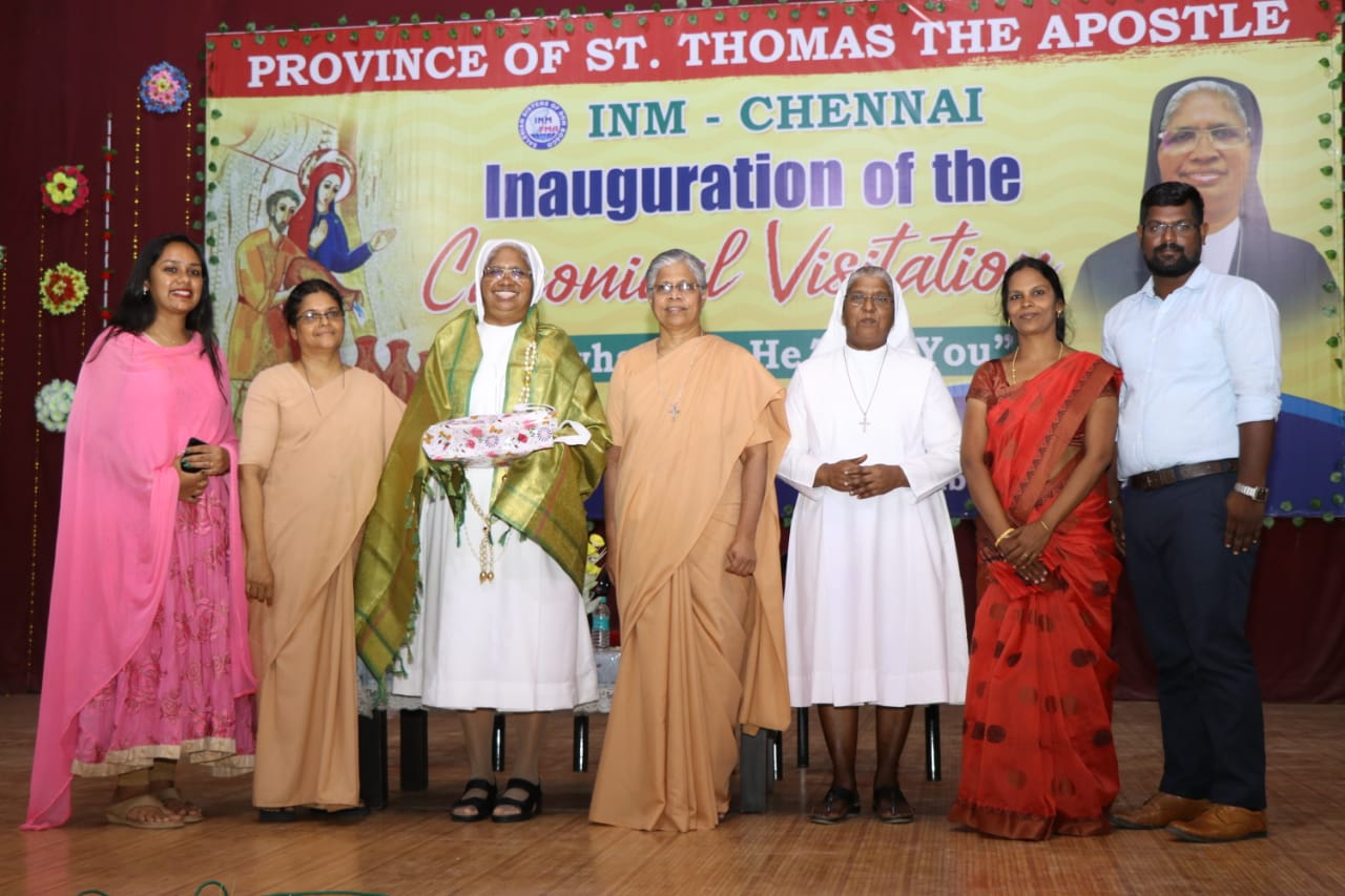 Canonical Visit of Sr.Celine Jacob from Italy - on 08/08/2022 in Kodambakkam. 