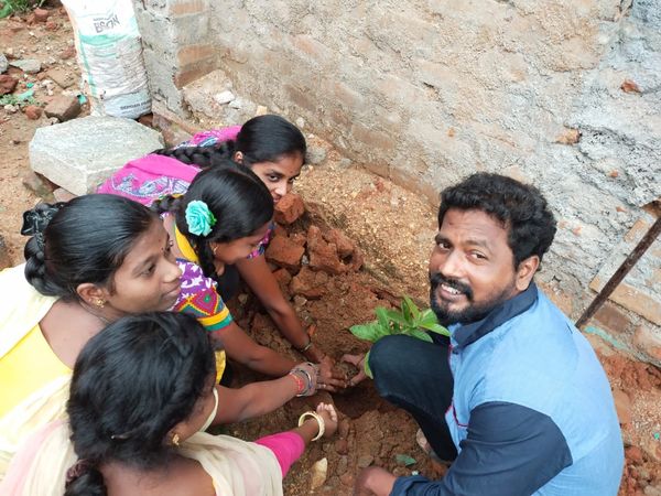 SESC Children Planted tree at Melapadi, Vellore District