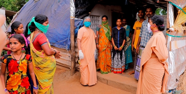 DISTRIBUTION AT THIRUVALLUR DISTRICT