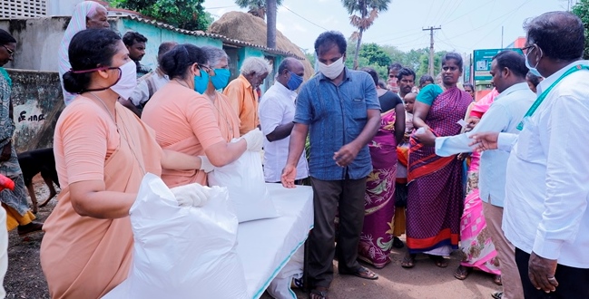 DISTRIBUTION AT THIRUVALLUR DISTRICT