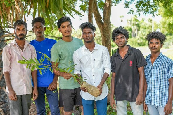 A journey of planting 10,000 trees started from Thiruvallur district