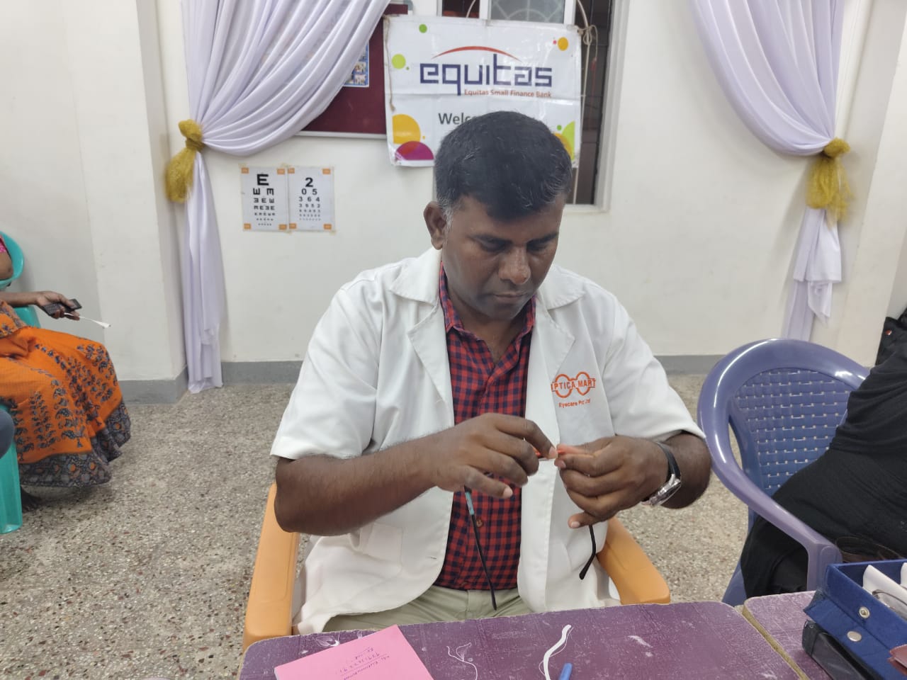 Eye Camp was organised in Trustpuram , Kodambakkam on 14th April