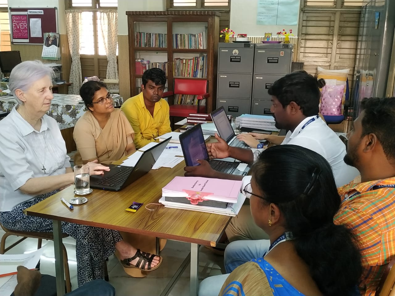 HDRC Project visit by Sr. Nolle and Mrs. Elizabetta Murgia