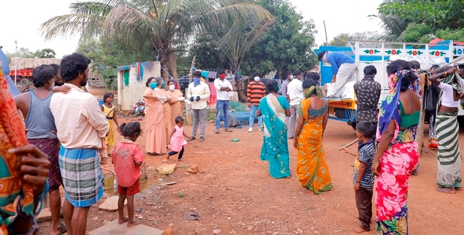 DISTRIBUTION AT THIRUVALLUR DISTRICT