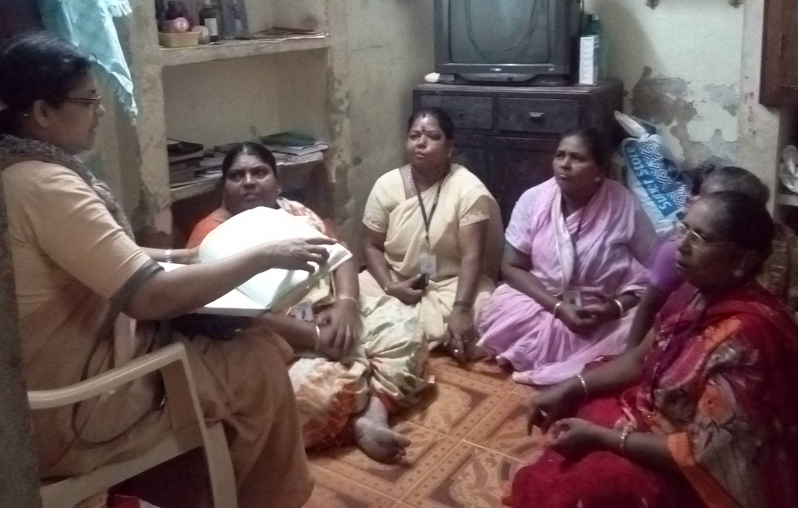 Social Development Coordinator monitoring visit at Trustpuram SHGs 
