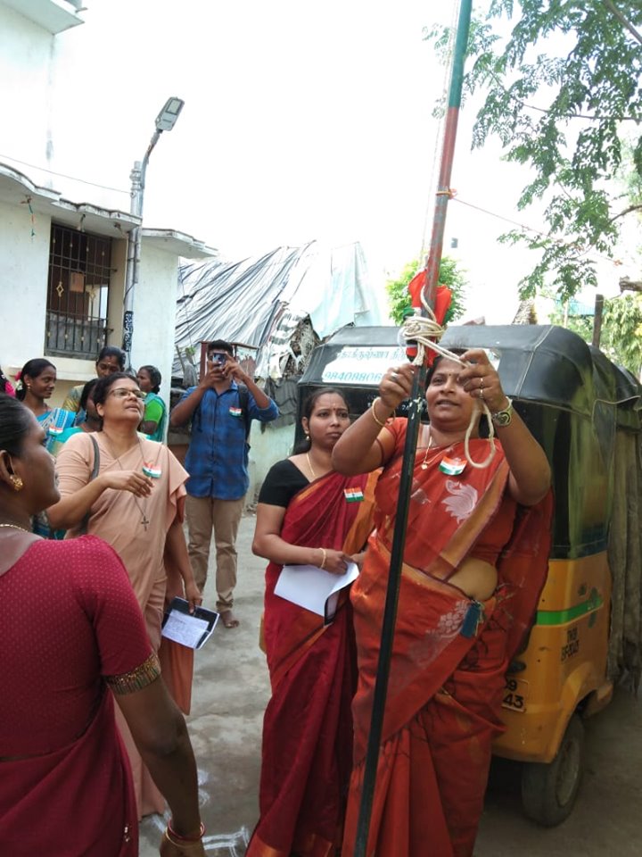 Independence Day celebrated by SHG women at Kodambakkam & Saidapet