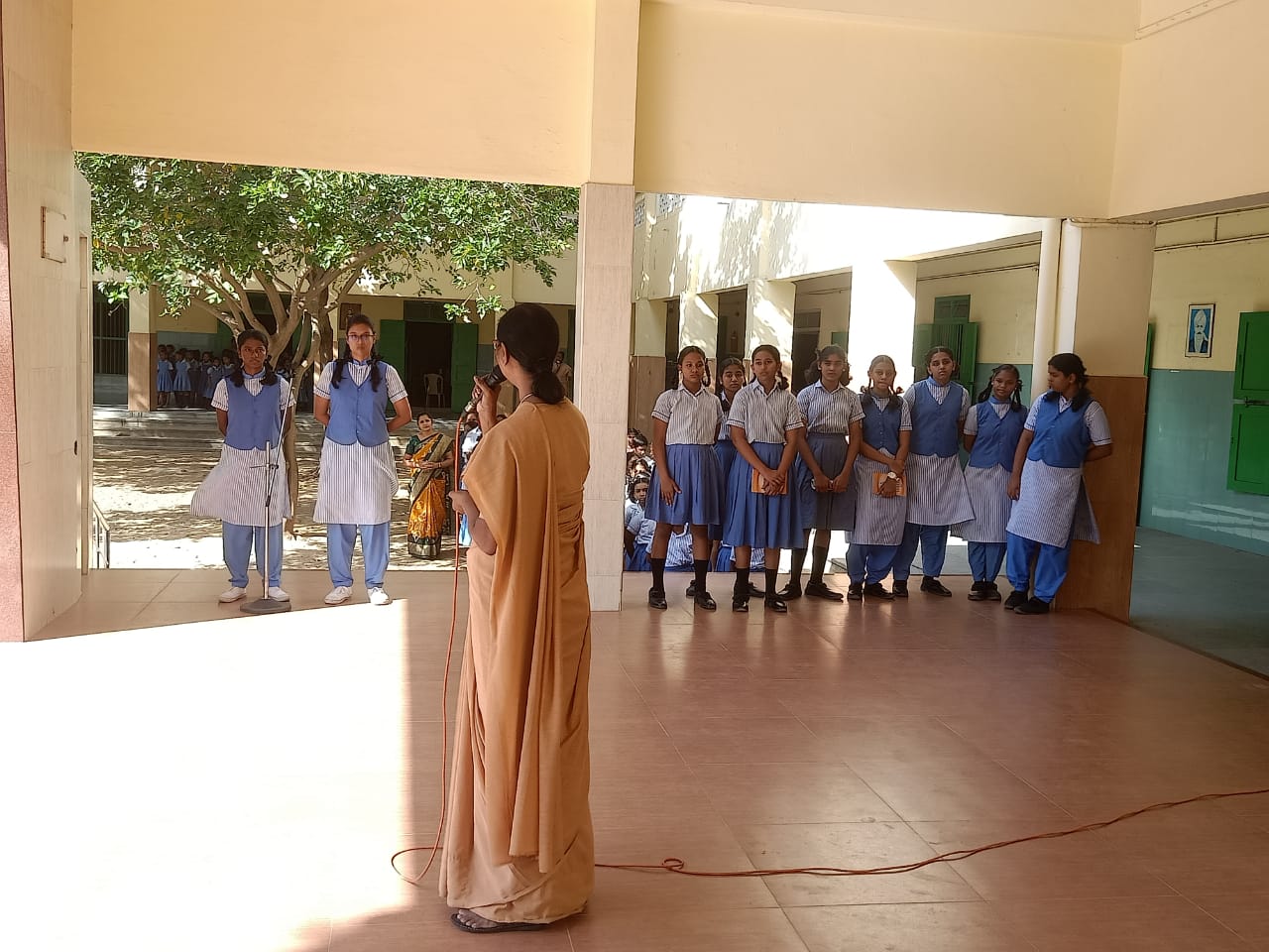 Distribution of Eco club badges on 16 th june 2023