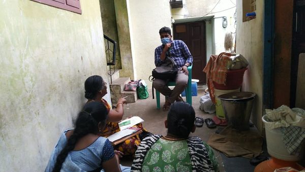Mr Arun (Nabard  - CSO)visited . Pudhu Polivu SHG