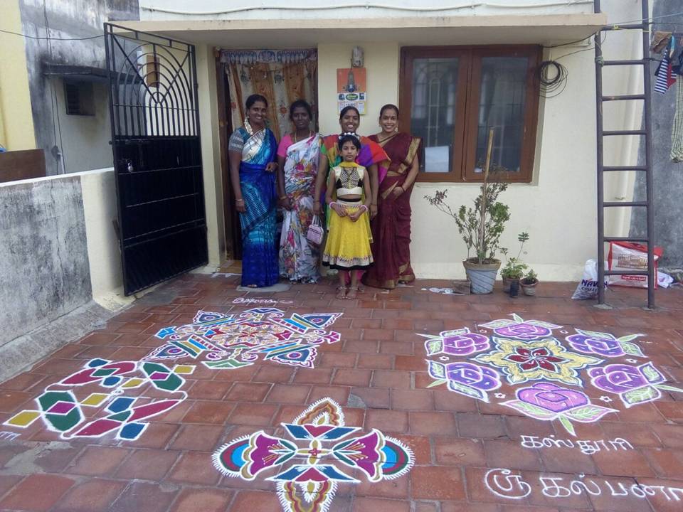 Kolam Competition was conducted for Women