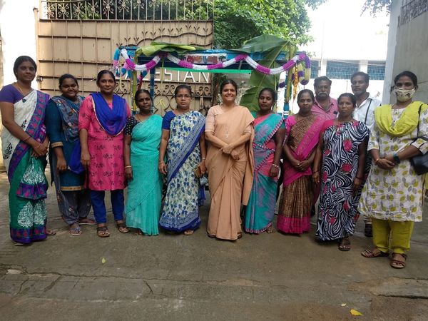 Pooja blessings at Nirmala Technical centre Kodambakkam by Rev. Fr. Xavier Packiam (SDB)