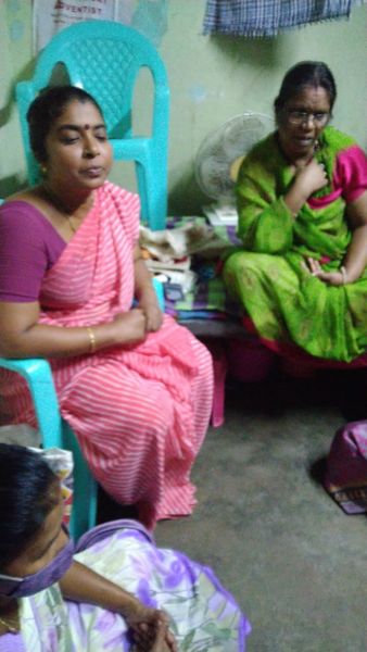 SHG Members along with the Women Coordinator - Independance Day Preparation Meeting