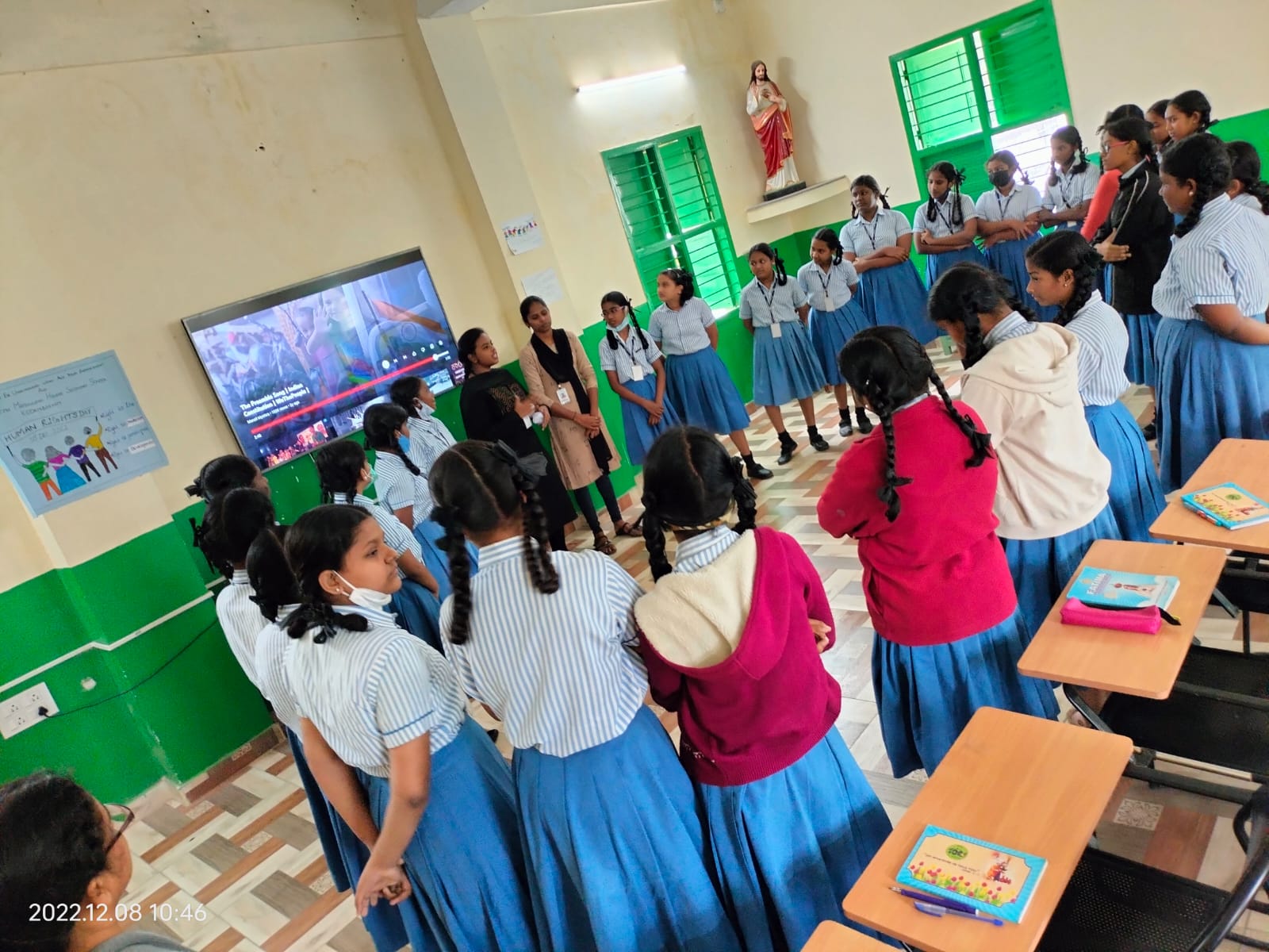 Fatima School -Human Rights Awareness on 08-12-2022