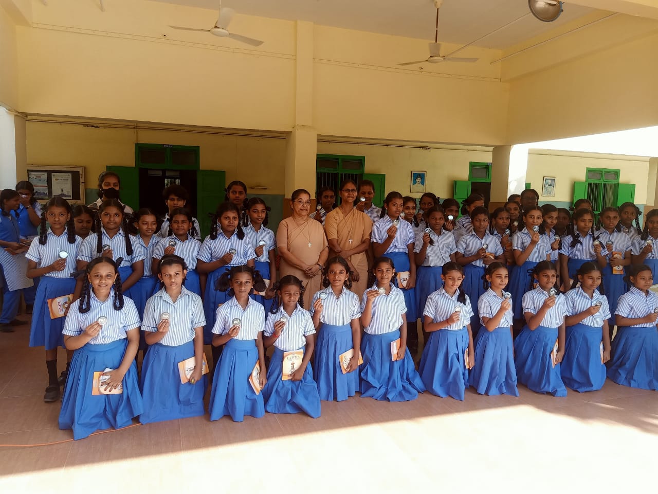 Distribution of Eco club badges on 16 th june 2023