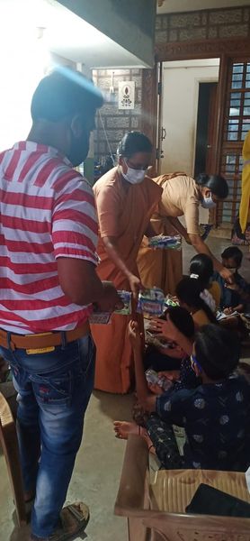 COVID precausion material were given to Children in Melpadi, Vellore District