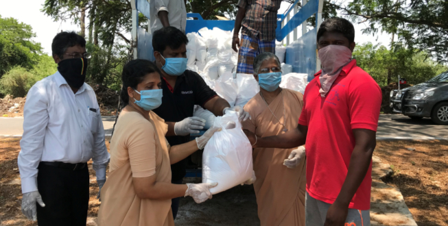 COVID 2019  RELIEF SUPPORT  AT THIRUVALLUR DISTRICT