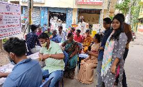 EYE CAMP - was held on 12/05/2022 in Puliyurpuram,kodambakkam. Nearly 70 individual checked their eye.