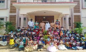 COVID precausion material were given to Children in Michealpuram, Thomas Nagar, Saveriyarpalayam and Periyanayaginagar, Kallakurichi District