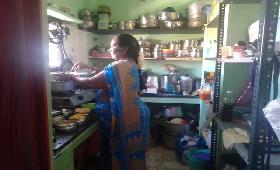 Sindhu Malligai SHG Animator Mrs.Bhuvaneshwari is doing catering service