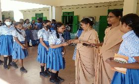 Distribution of Eco club badges on 16 th june 2023