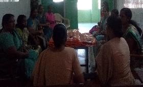 SDC and Sr. Dora shared Christmas gift with ARUWYE staffs