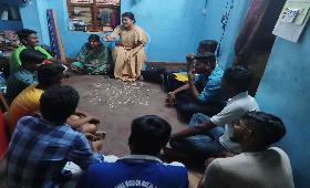 Focused Group Discussion on Community issues discussed with young people in Kodambakkam, Chennai