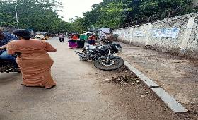Through the support of Chennai Corporation cleansed pathway