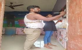 Painting ICDS centre on 13 th May 2023