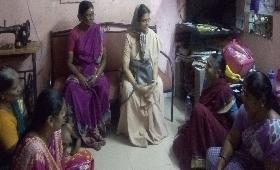 Social Development Coordinator monitoring visit at Saidapet, SHGs 