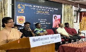 Sr.Shermila was invited as Valedictory speaker guest at Dept of social work Loyola college - 19-02-2023
