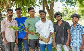 A journey of planting 10,000 trees started from Thiruvallur district