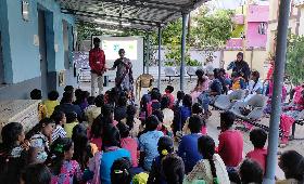 MEDIA  Awareness Programme - Social Media , Gaming addiction , Pornography for School Students in Kanagi Nagar on 09/04/2022. 