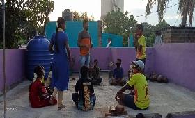 Training for 27th and 28th Ndf meeting, Jothi Nagar Children's Parliament Members