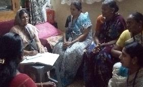 Social Development Coordinator monitoring visit at Trustpuram SHGs 