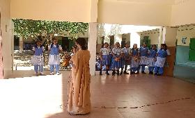 Distribution of Eco club badges on 16 th june 2023