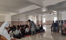 Thanking the Centenary builders on 07-01-2023