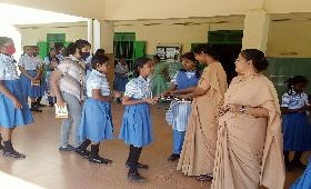 Distribution of Eco club badges on 16 th june 2023