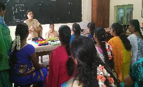 Nirmala Technical centre - Certificate Day. Sr. Dora was the Chief Guest for the day and distributed certificate for those who completed Tailoring Course