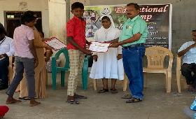 Volley Ball Camp was conducted for Supplemetary Evening Study Centre and Government School Children at Michealpuram, Villupuram District