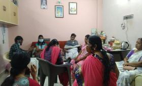 Loyola Internship students had a interaction with Self Help Group Members