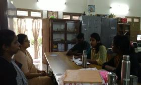 Social Development Coordinator trained internship students (Loyola College & Stella Maris College) on Child Protection Policy and POSCO.