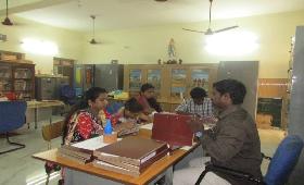 Prof. Mary Jessy Rani from Loyola College visited internship students at ARUWYE, Kodambakkam