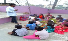 Motivational Speech on Republic Day among SESC children in Jothi Nagar, Vellore