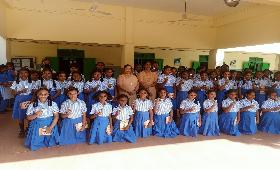 Distribution of Eco club badges on 16 th june 2023