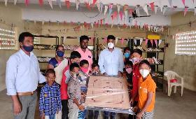 Play Materials and Centre Amanities were given too children at Kondakkuppam and Jothi Nagar, Vellore