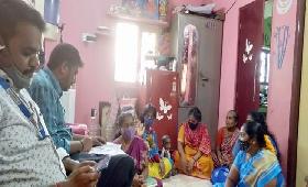 Sindhu Malligai Grading _Regrading Nabfins Manager Mr.Karthigai Raja, Nabfins CSO Mr.Arun Vel Vignesh Meeting The SHG Members